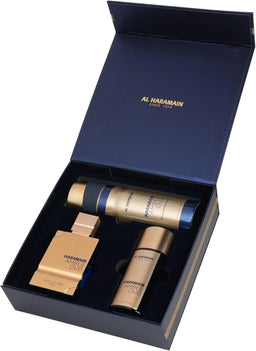 Al Haramain Amber Oud Bleu Edition Gift Set 75ml + 30ml + 200ml AHP1974