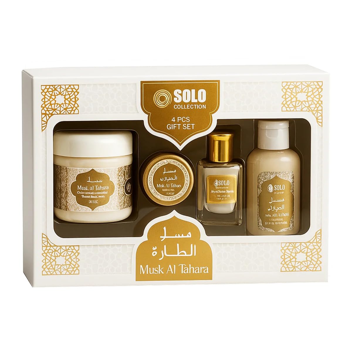 Musk Al Tahara - Talcum Powder 85g + Cream 8g + CPO 12ml + Shower Gel 65ml