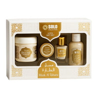 Musk Al Tahara - Talcum Powder 85g + Cream 8g + CPO 12ml + Shower Gel 65ml
